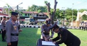 Polres Sabang Gelar Upacara dan Syukuran Pelepasan Purnabakti Kompol Ridwan