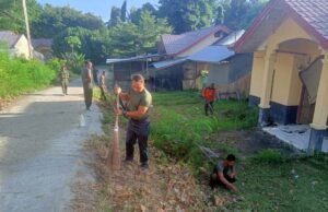 Wujudkan Lingkungan Bersih dan Nyaman, Personel Kodim 0112/Sabang Bersihkan Pangkalan dan Lingkungan Perumahan