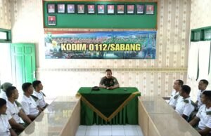 Komandan Kodim 0112/Sabang Terima Laporan 26 Orang Lulusan Sarjana Penggerak Pembangunan Indonesia (SPPI)
