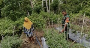Babinsa Koramil 01/Sukajaya Ajak Warga Cot Ba’U Manfaatkan Lahan Kosong Demi Ketahanan Pangan