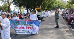 Babinsa Koramil 02/Sukakarya Monitoring Pawai Ta’aruf Sambut 1 Muharam 1447 H di Kota Sabang