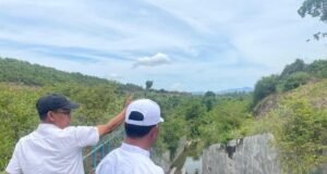 Untuk Memperkuat Ketahanan Pangan, Bupati Syeh Muharram Meninjau Ke Lokasi Waduk