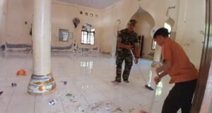 Kodim 0112/Sabang Gelar Aksi Bersih Lingkungan di Dayah Darul Hijrah Gampong Paya Seunara