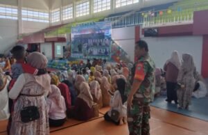 Babinsa Gampong Ujong Kareung Hadiri Kegiatan Festival Anak PAUD Se-Kota Sabang