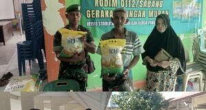 Babinsa Kodim 0112/Sabang Gencar Dukung Gerakan Pangan Murah Beras SPHP