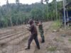 Babinsa Koramil 02/Sukakarya Bantu Petani Pasang Penyangga Tanaman Kacang Panjang di Gampong Batee Shoek