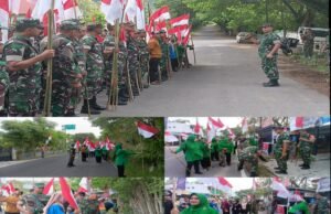 Semarakkan HUT RI ke-80, Kodim Sabang Pasang Bendera Sepanjang Jalan Protokol