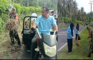 Menjelang HUT RI, Babinsa dan Warga Balohan Tunjukkan Semangat Gotong Royong