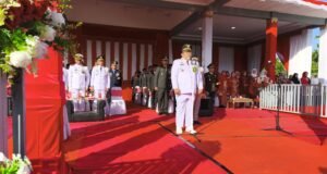 Momen Sakral HUT RI ke-80, Dandim 0112/Sabang dan Personel Hadiri Upacara Pengibaran Bendera
