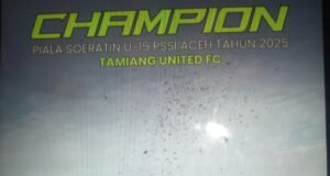 Menang atas Juang FC di Final, Tamiang United U-15 Pertahankan Gelar Piala Soeratin Zona Aceh