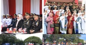 Dandim 0112/Sabang Ikuti Khidmat Upacara Penurunan Bendera Merah Putih HUT ke-80 RI