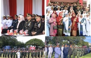 Dandim 0112/Sabang Ikuti Khidmat Upacara Penurunan Bendera Merah Putih HUT ke-80 RI