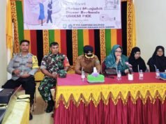 Babinsa Koramil 01/Sukajaya Hadiri Sosialisasi Menjahit Dasar PKK Berbasis UMKM di Balohan