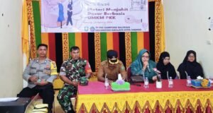 Babinsa Koramil 01/Sukajaya Hadiri Sosialisasi Menjahit Dasar PKK Berbasis UMKM di Balohan