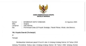 KPK Kepung Aceh: 24 Kepala Daerah Wajib Serahkan Data Proyek dan Bansos