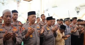 Polres Sabang Gelar Shalat Ghaib untuk Almarhum Affan Kurniawan Bin Zulkifli dan Doa Bersama Keselamatan Petugas Keamanan