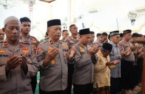 Polres Sabang Gelar Shalat Ghaib untuk Almarhum Affan Kurniawan Bin Zulkifli dan Doa Bersama Keselamatan Petugas Keamanan
