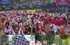 Meriah! Ribuan Siswa Warnai Pawai HUT RI ke-80 di Sabang