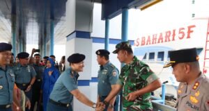 Wujud Soliditas, Dandim 0112 Hadiri Penyambutan Komandan Guskamla Koarmada I