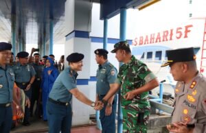 Wujud Soliditas, Dandim 0112 Hadiri Penyambutan Komandan Guskamla Koarmada I