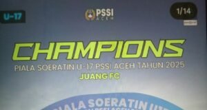 Putaran Nasional Soeratin 2025, Ketua PSSI Aceh Apresiasi Perjuangan Tiga Tim Aceh, “Juang FC U-17 Tembus Semifinal”