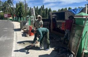 Personel Tim Harbang Kodim 0112/Sabang Laksanakan Pembangunan Cagar Nama Satuan