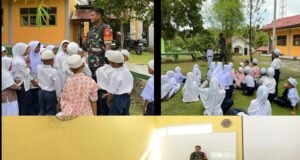 Sambut HUT Ke-80 TNI, Babinsa Kodim 0112/Sabang Gencarkan Pemberian Wasbang di Sekolah-Sekolah