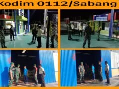 Jaga Stabilitas Keamanan, Personel Kodim 0112/Sabang Laksanakan Patroli Rutin