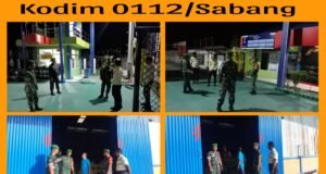 Jaga Stabilitas Keamanan, Personel Kodim 0112/Sabang Laksanakan Patroli Rutin