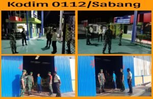 Jaga Stabilitas Keamanan, Personel Kodim 0112/Sabang Laksanakan Patroli Rutin