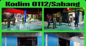 TNI Kodim 0112/Sabang Perketat Keamanan Lewat Patroli Siang dan Malam