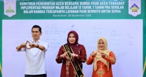 Sekda Aceh M.Nasir Melakukan Pendatanganan Perjanjian Kerja Sama Layanan Ensesial Pengembangan Anak Usia Dini