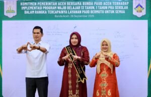 Sekda Aceh M.Nasir Melakukan Pendatanganan Perjanjian Kerja Sama Layanan Ensesial Pengembangan Anak Usia Dini