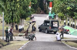 Lingkungan Bersih, Semangat Tugas Meningkat: Personel Kodim 0112/Sabang Laksanakan Pembersihan Pangkalan