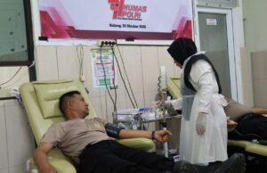Polres Sabang Gelar Donor Darah Dalam Rangka Hari Jadi Humas Polri Ke-74p