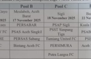 PSGL vs AL FARLAKY FC awali Liga4 PSSI Aceh 2025-2026