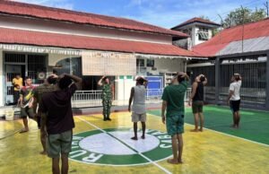 Babinsa dan Warga Binaan Rutan Sabang Gelar Senam Pagi Bersama, Wujudkan Semangat Kebersamaan dan Kesehatan