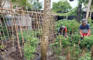 Babinsa Koramil 02/Sukakarya Bersama Warga Tingkatkan Ketahanan Pangan Ciptakan Lahan Produktif