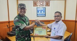 Kodim 0112/Sabang Berikan Penghargaan kepada RRI atas Dukungan Pemberitaan Kegiatan Satuan