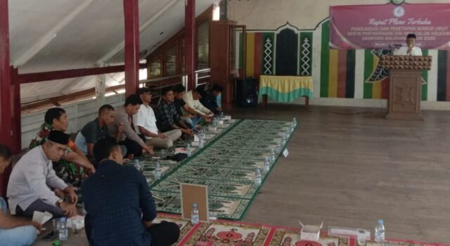 Babinsa Hadiri Penetapan Nomor Urut Calon Keuchik Gampong Balohan