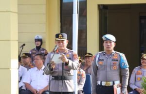 Polres Sabang Gelar Apel Kesiapan Tanggap Bencana Tahun 2025