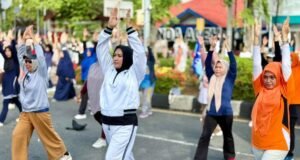 Marlina Muzakir Manaf Ajak Warga Mengikuti Senam Jantung Sehat