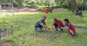 Babinsa Koramil 01/Sukajaya Dukung Pembangunan Koperasi Merah Putih di Wilayah Binaan