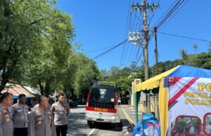 Polres Sabang Buka Posko Peduli Bencana Untuk Korban Banjir Dan Longsor Di Wilayah Aceh.