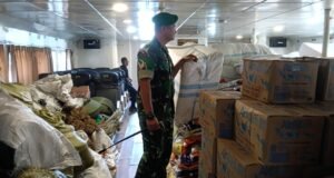 Kodim 0112/Sabang Ikut Berkontribusi Bantu Kelancaran Bantuan Bencana Lewat Jalur Laut