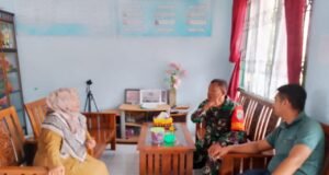 Dukung Kemajuan Pendidikan, Babinsa Keuneukai Jalin Komsos dengan Pihak Sekolah