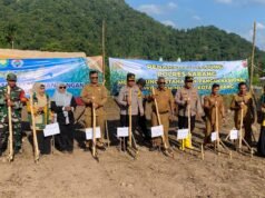 Dukung Ketahanan Pangan, Babinsa Koramil 02/Sukakarya Hadiri Penanaman Jagung di Gampong Iboih