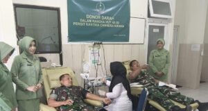 HUT ke-80 Persit, Donor Darah di RSUD Kota Sabang Jadi Wujud Kepedulian Sosial