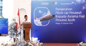 Kapolda Aceh Hadiri Peresmian dan Penyerahan Mock-Up Pesawat Garuda Indonesia serta Gedung A2 Grand Misfalah Asrama Haji Kelas I Aceh