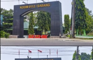 Renovasi Gapura Kodim 0112/Sabang Telah Rampung, Wajah Baru Lebih Berwibawa, Kokoh dan Representatif